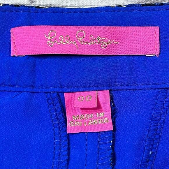 Lilly Pulitzer Callahan High Rise Shorts Twilight Floral Brocade - Picture 7 of 10